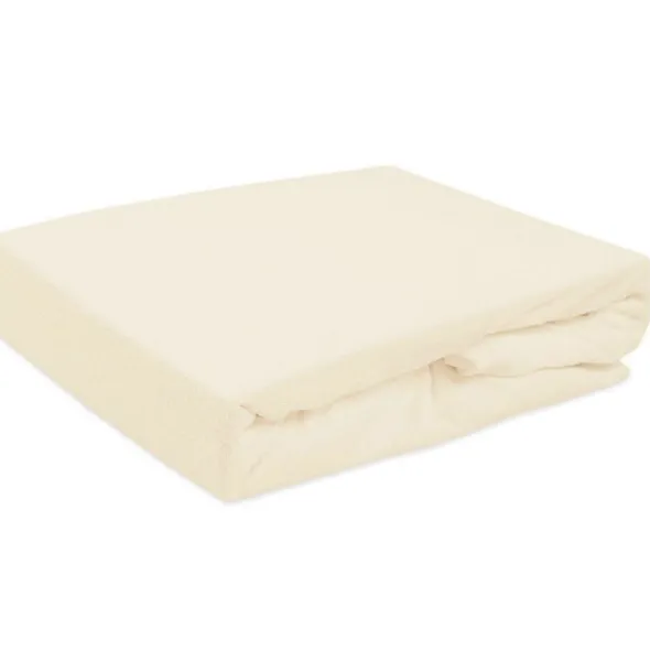 Prześcieradło Frotte z Gumką 018_D Ecru 80x140