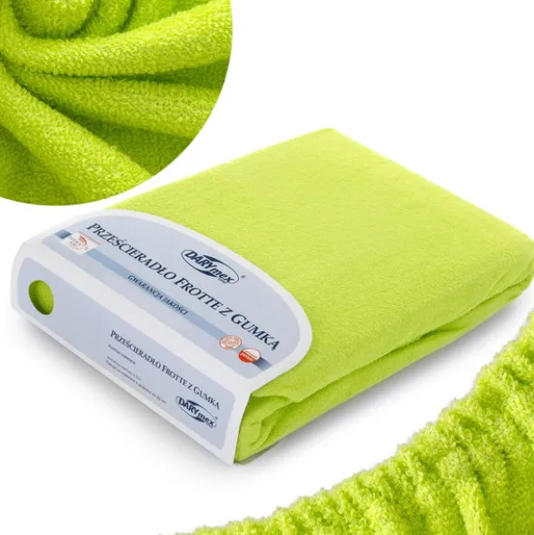 Prześcieradło Frotte z Gumką 052_D Limonka 60x120