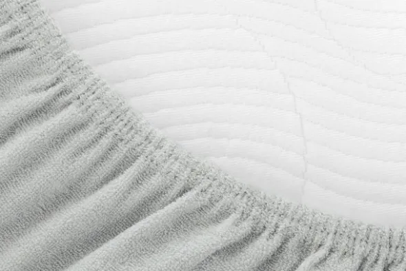 Prześcieradło Frotte z Gumką 155_D Popiel 60x120