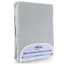 Prześcieradło Frotte z Gumką 155_D Popiel 60x120