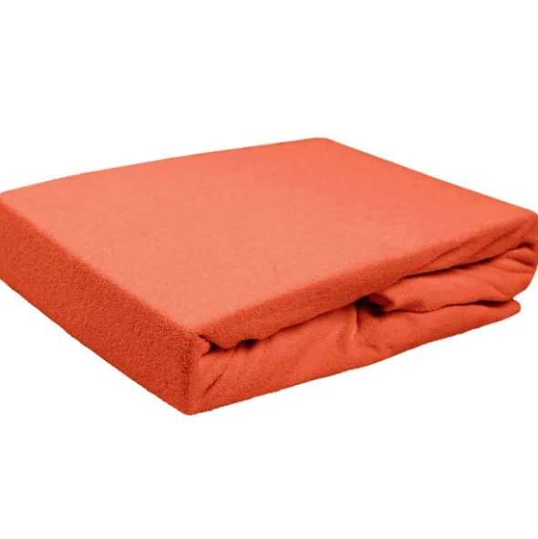 Prześcieradło Frotte z Gumką 038_D Pomarańcz 180x200