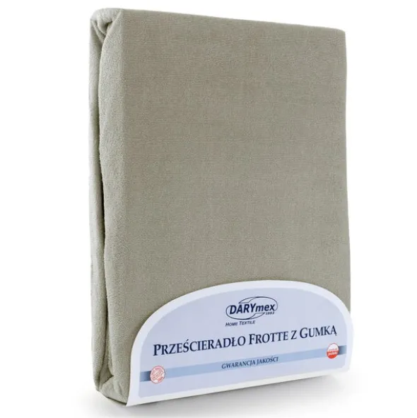 Prześcieradło Frotte z Gumką 156_D Szary 80x160
