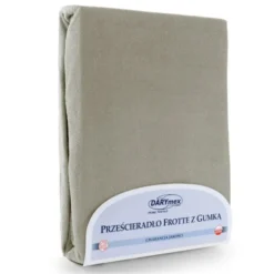 Prześcieradło Frotte z Gumką 156_D Szary 80x180