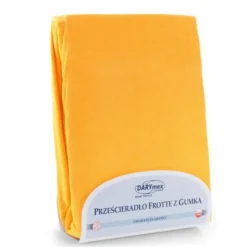 Prześcieradło Frotte z Gumką 007_D Żółty 60x120