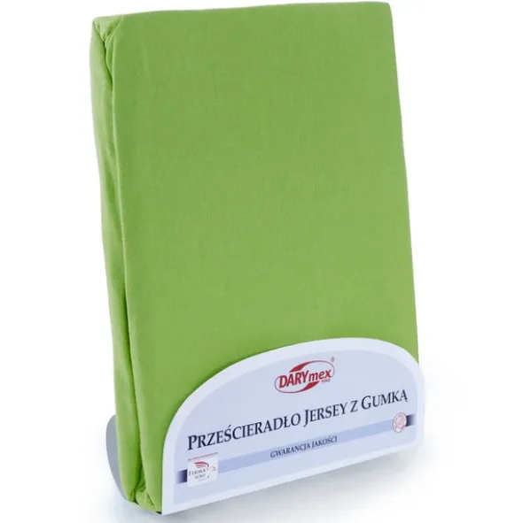 Prześcieradło Jersey z Gumką 025_D Ciemny Zielony 180x200