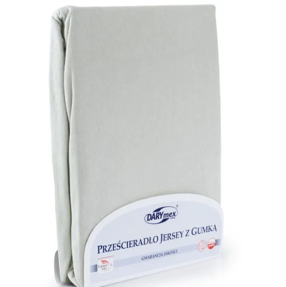 Prześcieradło Jersey z Gumką 155_D Popiel 70x140