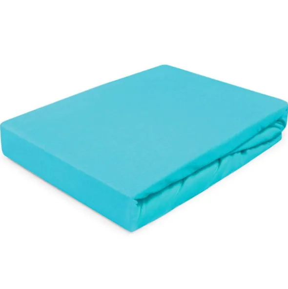 Prześcieradło Jersey z Gumką 011_D Turkusowy 60x120