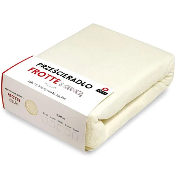 Prześcieradło 140 x 200 Frotte z Gumką Gaja 07