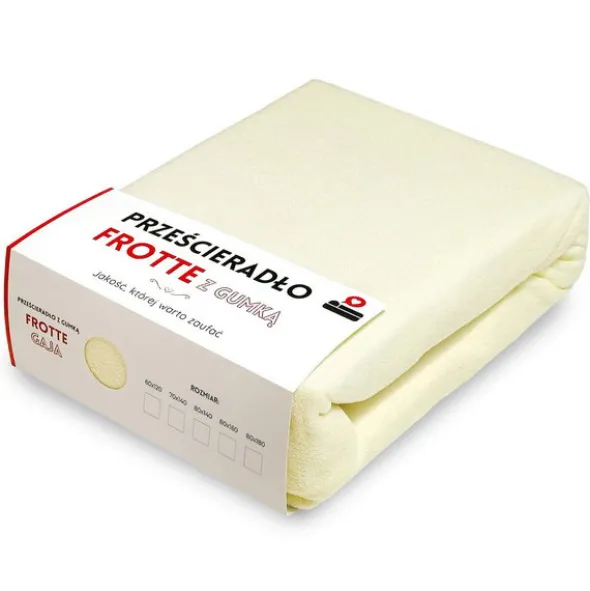 Prześcieradło 80 x 140 Frotte z Gumką Gaja 03