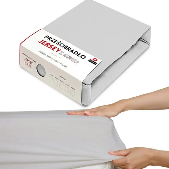 Prześcieradło 60 x 120 Jersey z Gumką Gaja 34J