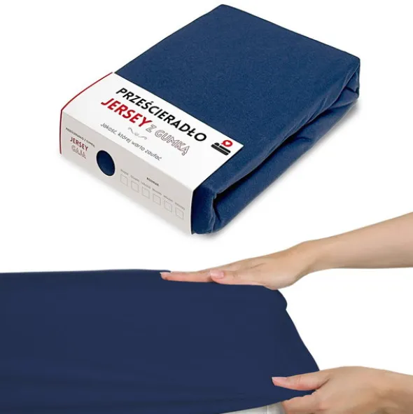 Prześcieradło 120 x 200 Jersey z Gumką Gaja 09