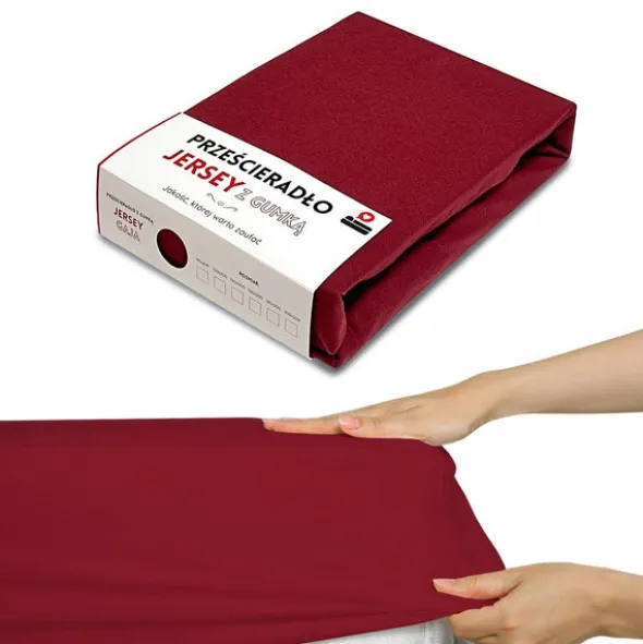 Prześcieradło 140 x 200 Jersey z Gumką Gaja 18