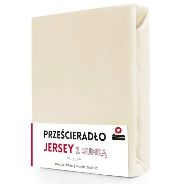 Prześcieradło 140 x 200 Jersey z Gumką Gaja 07