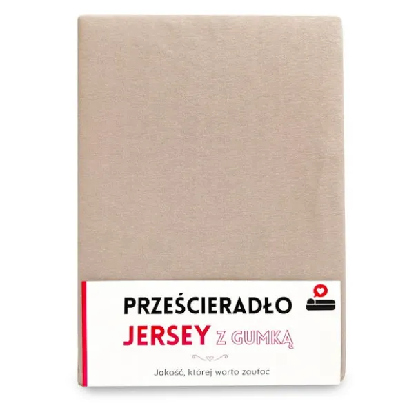 Prześcieradło 160 x 200 Jersey z Gumką Gaja 30