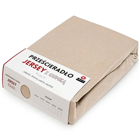 Prześcieradło 80 x 180 Jersey z Gumką Gaja 30