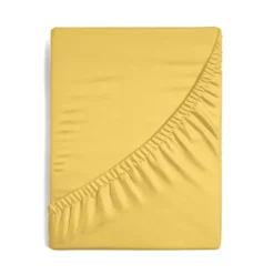 Prześcieradło z Gumką Jersey D91 140x200 w.30 Musztarda