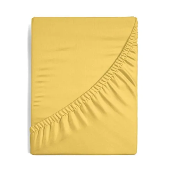 Prześcieradło z Gumką Jersey D91 140x200 w.30 Musztarda