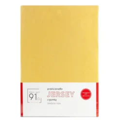 Prześcieradło z Gumką Jersey D91 140x200 w.30 Musztarda
