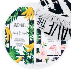 Ręcznik Koc 150 cm Okrągły Plażowy Boho 03