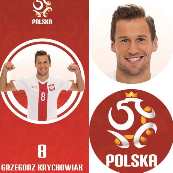 Ręcznik Kąpielowy Dziecięcy Licencja 450 PZPN Krychowiak 70x140 70x140