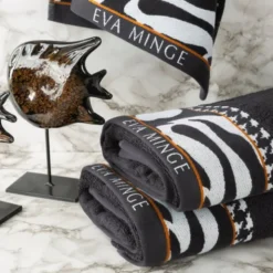 Ręcznik Kąpielowy Eva Minge Eva6 70 x 140 Czarny