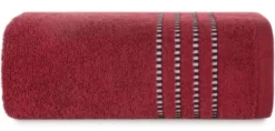Ręcznik Kąpielowy Fiore (16) 50 x 90 Czerwony