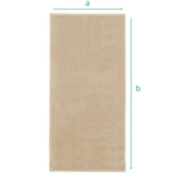 Ręcznik Otto 50 x 100 400 g/m2 Bawełniany Beżowy