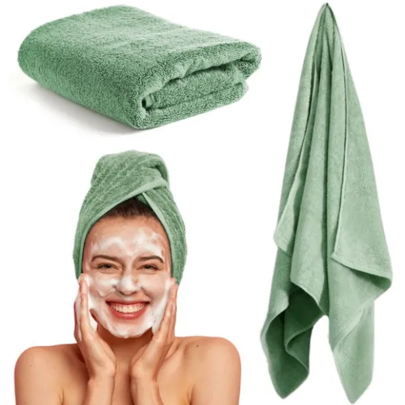 Ręcznik Otto 70 x 140 400 g/m2 Bawełniany Seledyn