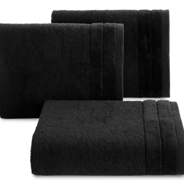 Ręcznik 70 x 140 Bawełna Damla 19 500 G/M2 Czarny