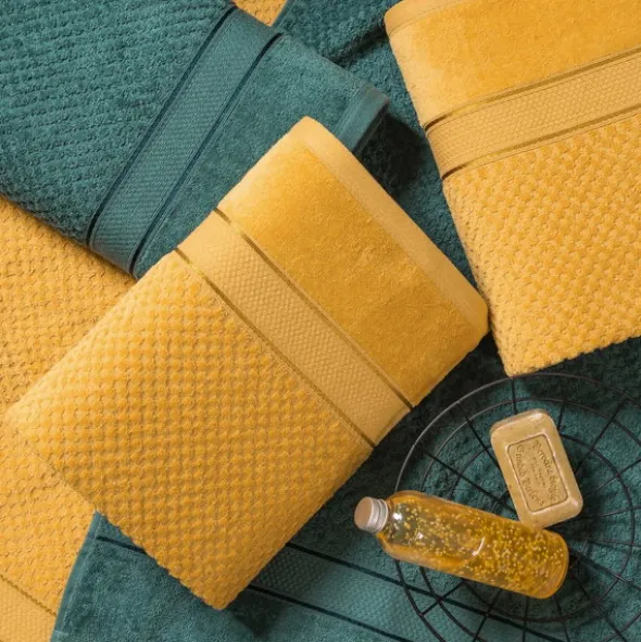 Ręcznik 90 x 150 Frotte Jessi 10 500 GSM Musztarda