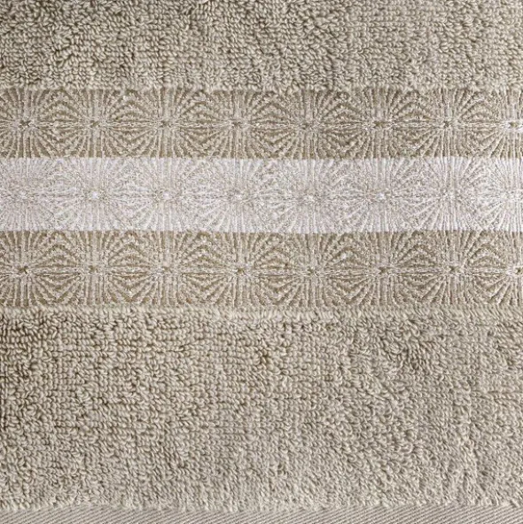 Ręcznik 70 x 140 Kąpielowy Bawełna Malika 02 Beż
