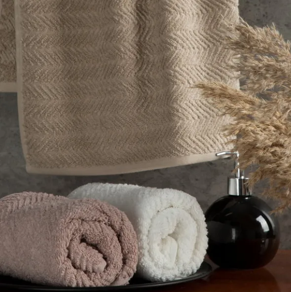 Ręcznik 70 x 140 Kąpielowy Frotte Etno 01 Biały