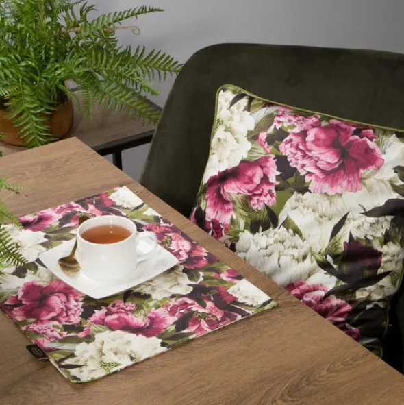 Serweta 30 x 40 4szt Dekoracyjna Velvet3 Oliw+Róż
