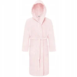 Szlafrok Bawełniany z Kapturem Unisex XXL Puder