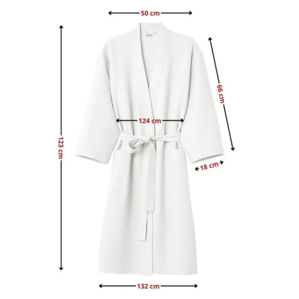 Szlafrok Gofer Bawełna Unisex Vizzy XL 01 Biały