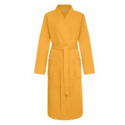Szlafrok Kimono Gofer Bawełniany Unisex XS Muszt