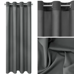 Zasłona Dekoracyjna Rita 140 x 250 Jasnobrązowy