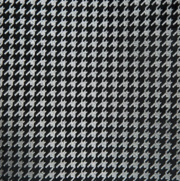 Zasłona Velvet Darcy 140 x 250 Przelotka Czarny