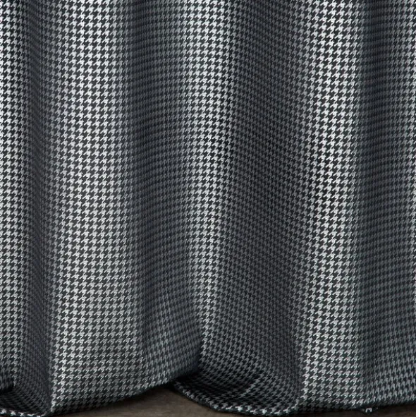 Zasłona Velvet Darcy 140 x 250 Przelotka Czarny