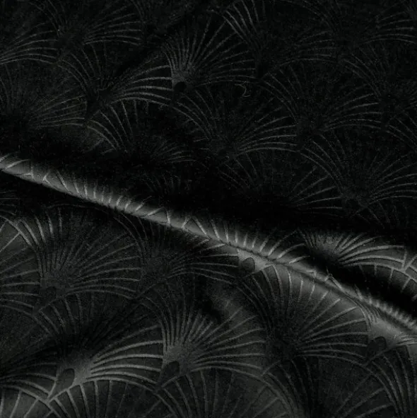 Zasłona Velvet Julia 140 x 250 Przelotka Czarny