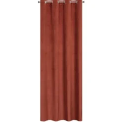 Zasłona Velvet Lili 140 x 250 Przelotka Mahoń