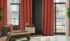 Zasłona Velvet Lili 140 x 250 Przelotka Mahoń