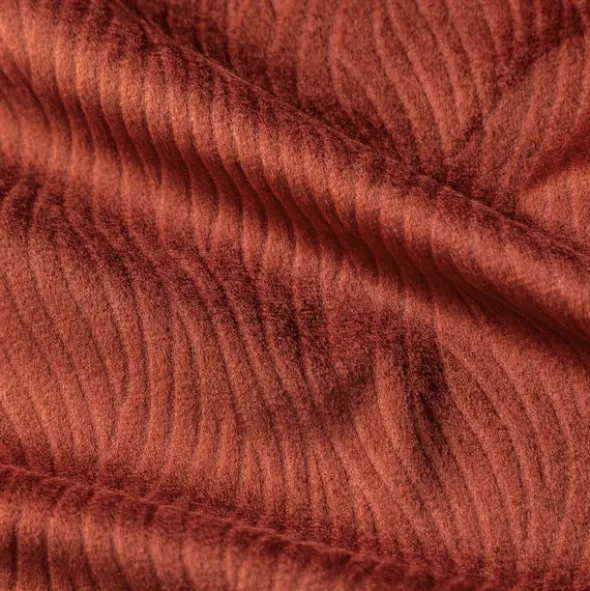 Zasłona Velvet Lili 140 x 250 Przelotka Mahoń