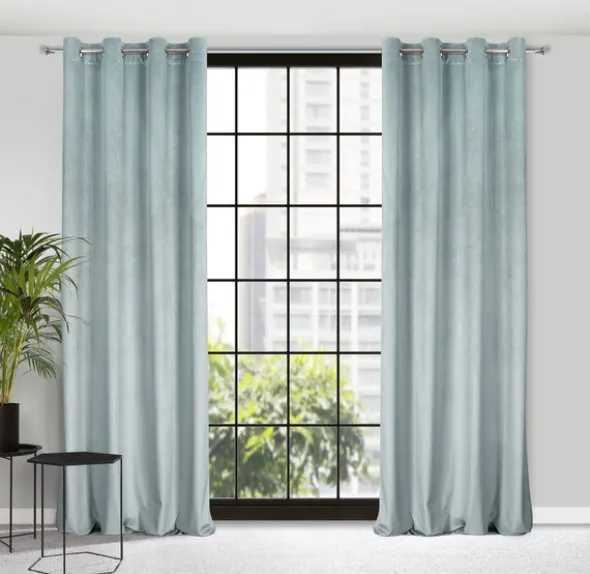 Zasłona Velvet Lili 140 x 250 Przelotka Niebieski