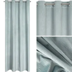 Zasłona Velvet Lili 140 x 250 Przelotka Niebieski
