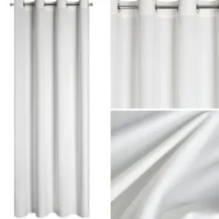 Zasłona Velvet Pierre 140 x 250 Przelotka Biały
