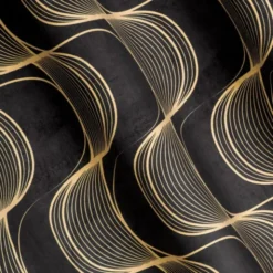 Zasłona Velvet Pola 140 x 250 Przelotka Czarny