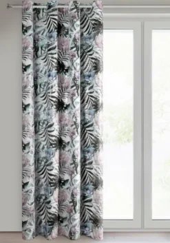 Zasłona 140 x 250 Dekoracyjna Malibu Biały+Srebrny