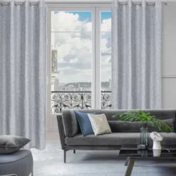 Zasłona 140 x 250 Dekoracyjna Megan Srebrny