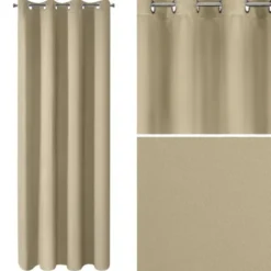 Zasłona 135 x 250 Dekoracyjna Parisa Beż